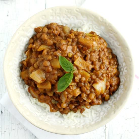 Slow Cooker Lentil Curry
