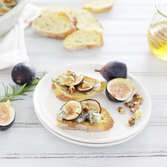 Roasted Figs Blue Cheese & Honey