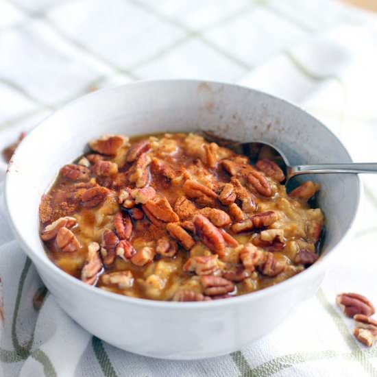 Spiced Pumpkin Pie Oatmeal
