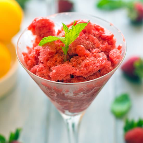 Strawberry Granita