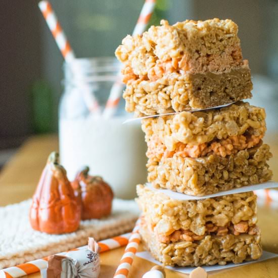 The Ultimate Pumpkin Krispy Treat