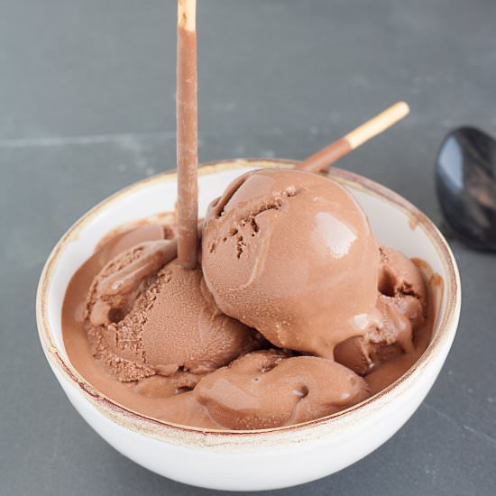 Chocolate frozen yogurt