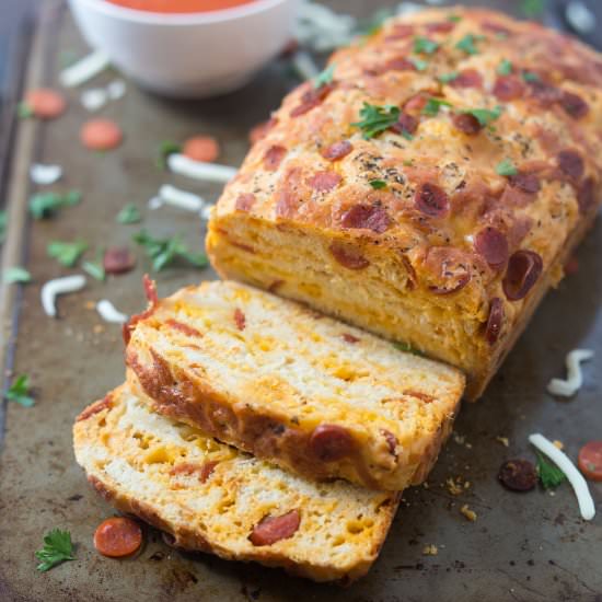 Pepperoni Pizza Quick Bread