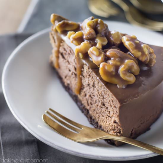 Brownie Cheesecake with Walnuts