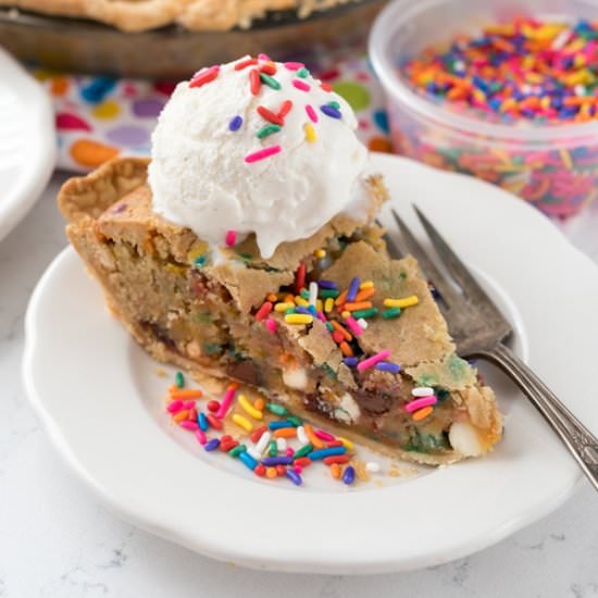 Cake Batter Cookie Pie