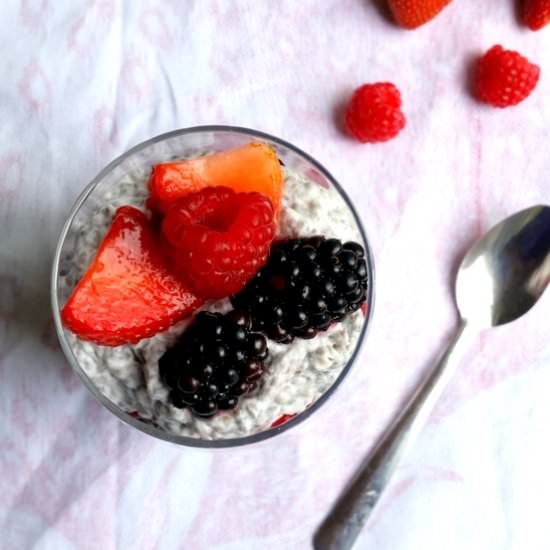 Berry Chia Seed Pudding