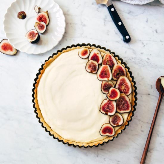 Fresh Fig and Lemon Cream Tart