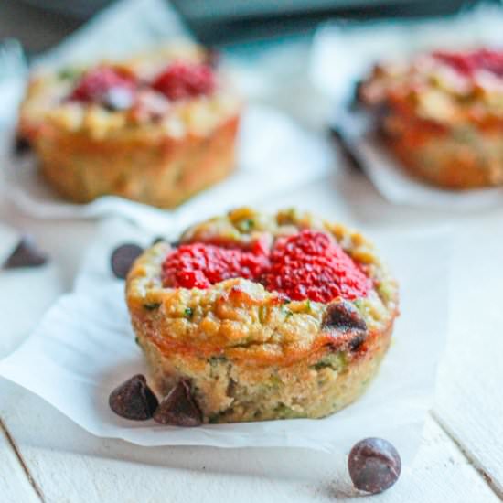 Raspberry Zucchini Muffins