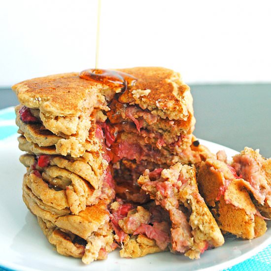 PB&j stuffed pancakes