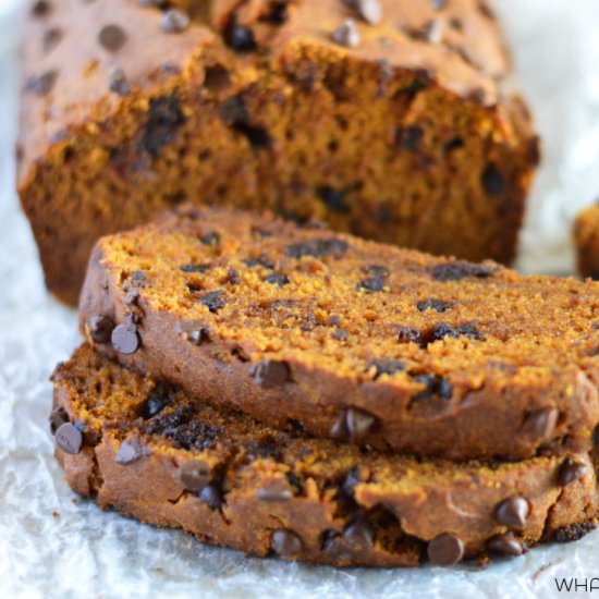 Pumpkin Chocolate Chip Bread