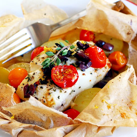 Mediterranean Cod en Papillote