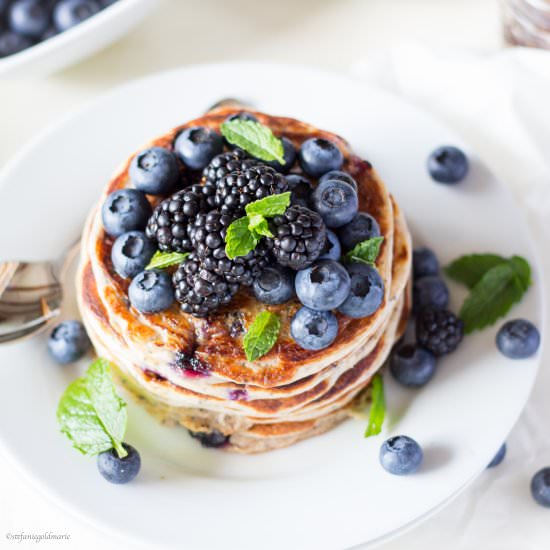 Blueberry Poppy Seed Pancakes