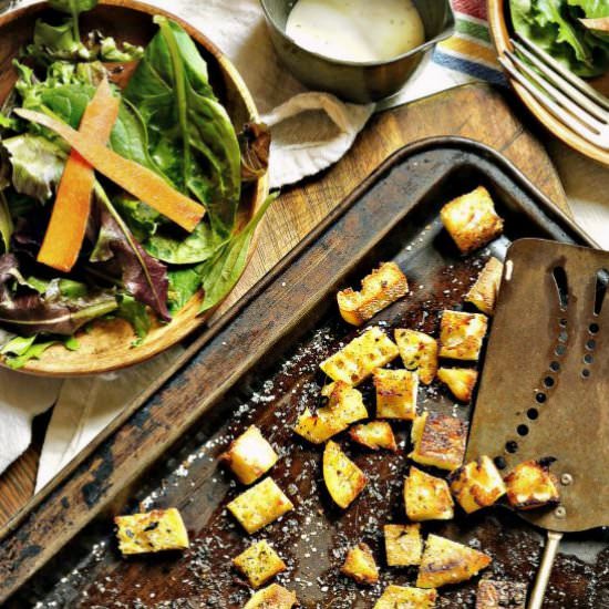 Italian Croutons from Scratch