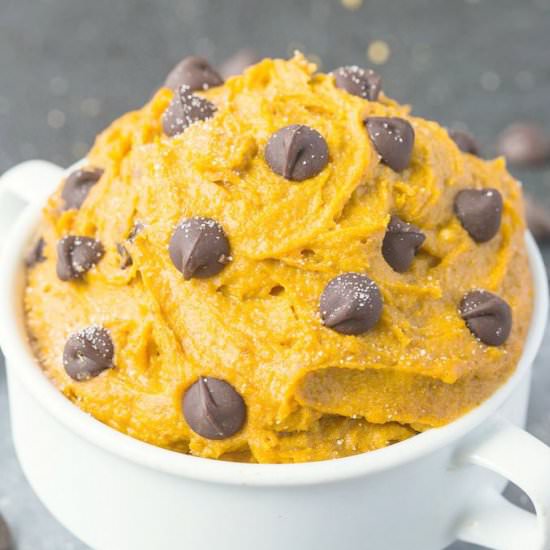 Pumpkin Cookie Dough for One
