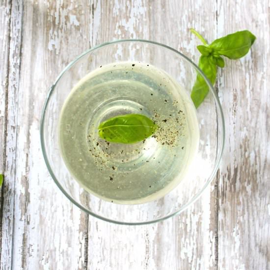 Basil Martini with Black Pepper