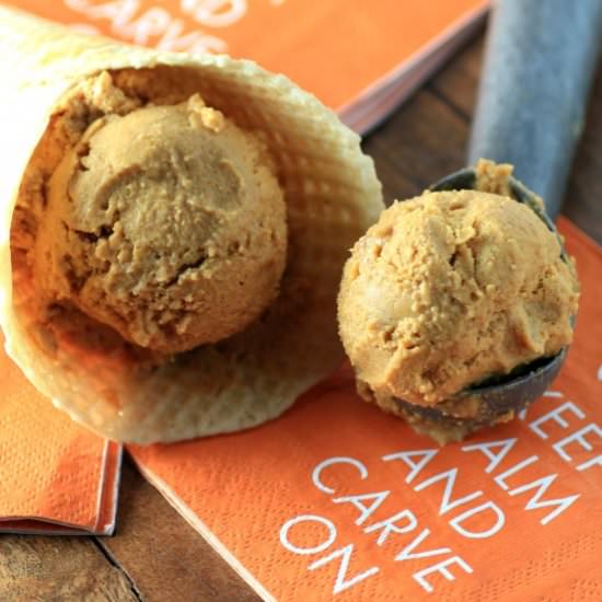 Pumpkin Toffee Ice Cream