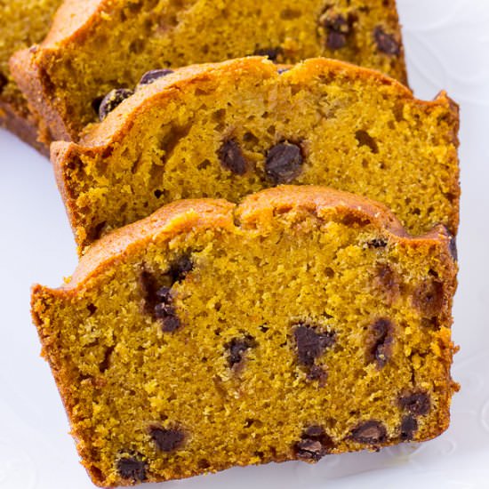 Pumpkin Chocolate Chip Bread