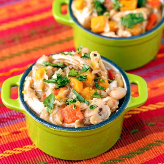 Easy Chicken and Squash Chili