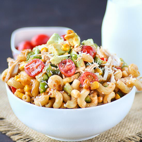 Barbecue Chicken Pasta Salad