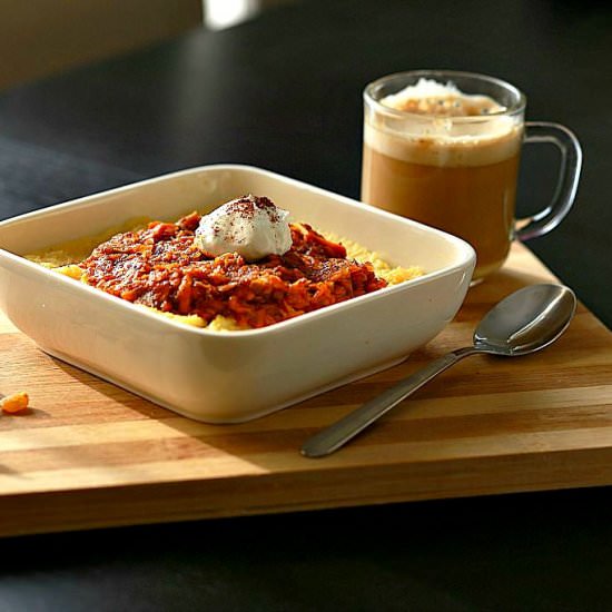 Vegan Polenta Carrot Cake Porridge