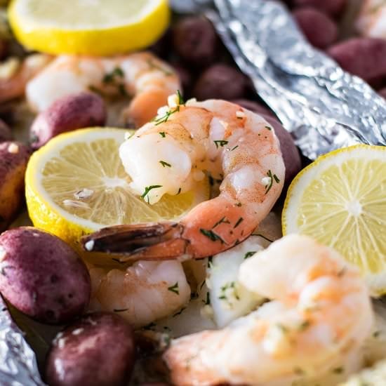 Garlic and Dill Seafood Bake