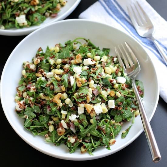 Quinoa Salad with Corn and Feta