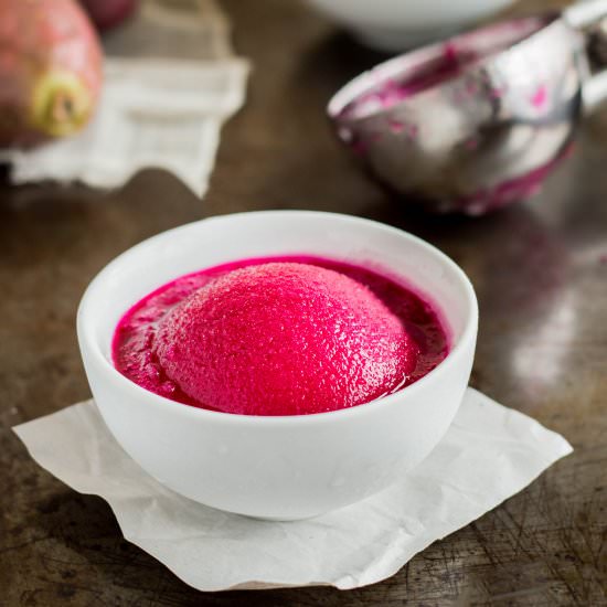 Cactus Pear Sorbet