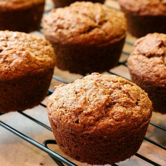 Pumpkin Spice Bran Muffins