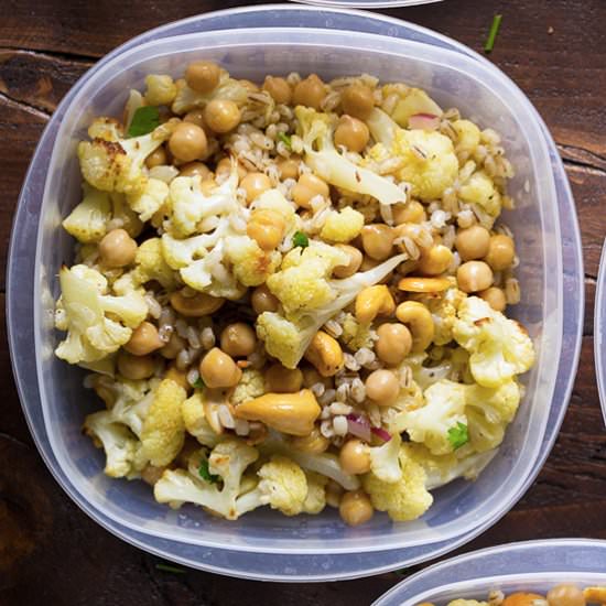 Cauliflower Cashew Lunch Bowls