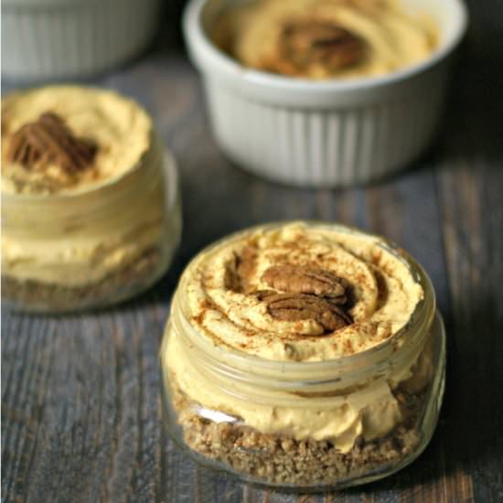 No Bake Low Carb Pumpkin Cheesecake