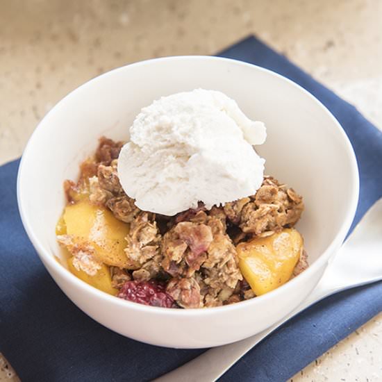 Blackberry Peach Crisp