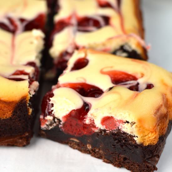 Cherry Cheesecake Brownies