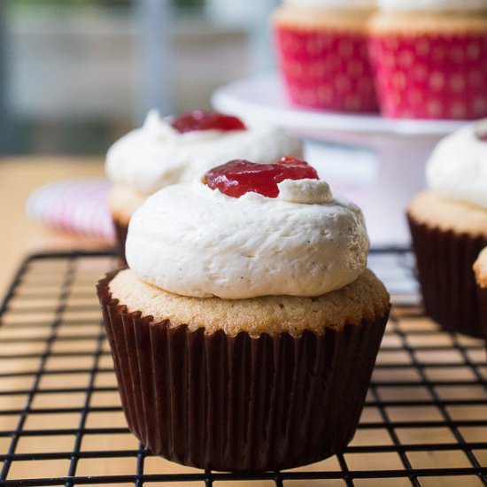 Peanut Butter and Jelly Cupcakes