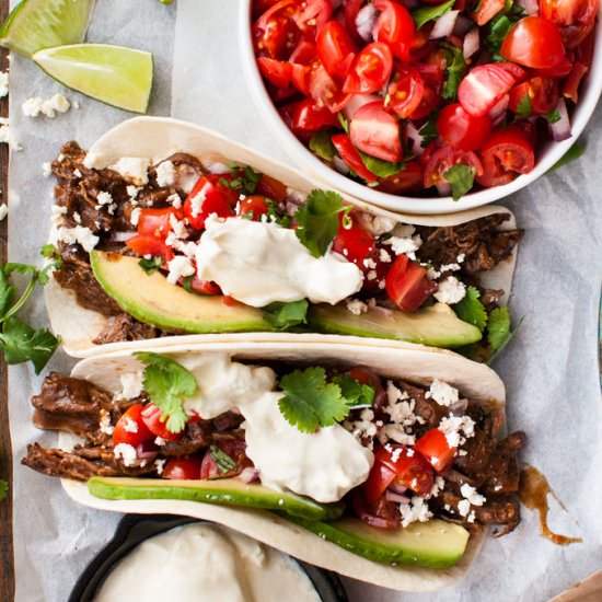 Mexican Shredded Beef Tacos