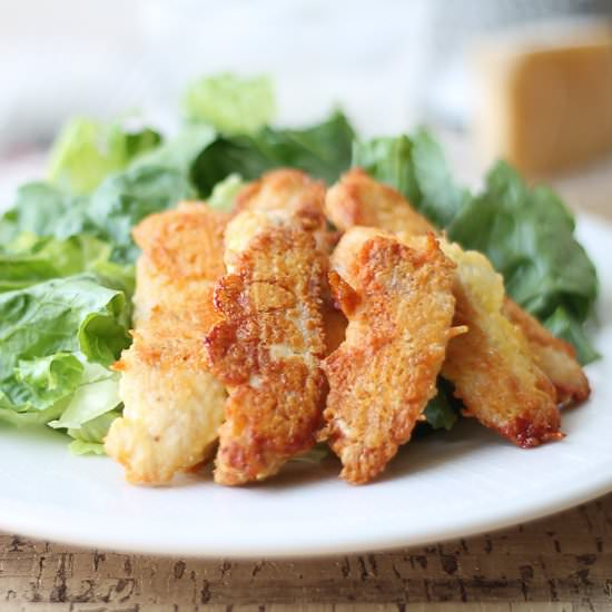 Crispy Parm Baked Chicken Nuggets
