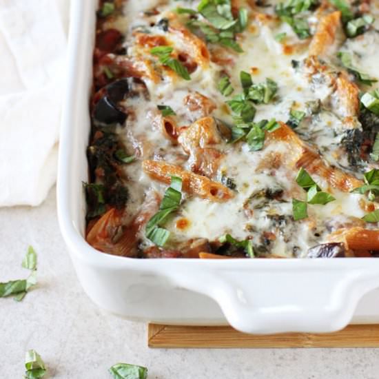 kale & eggplant ziti