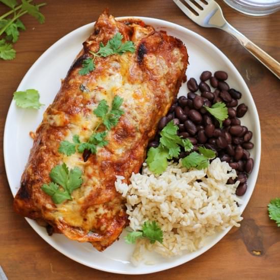 Small Batch Vegetarian Enchiladas
