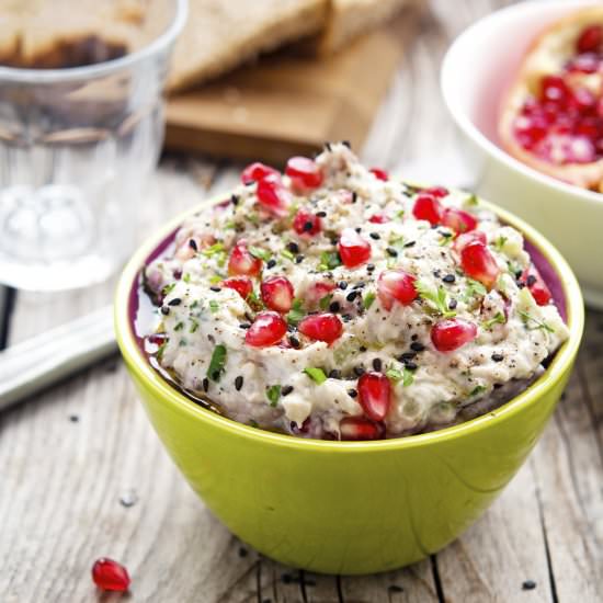 Burnt Eggplant with Pomegranate