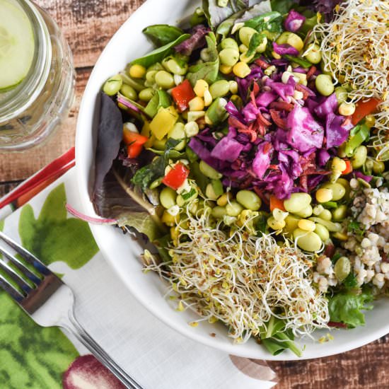 Edamame Salad With Herb Dressing