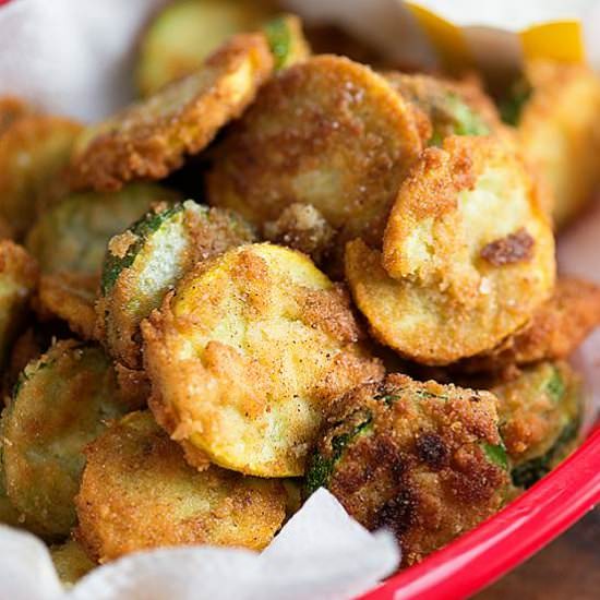 Low Carb Fried Zucchini