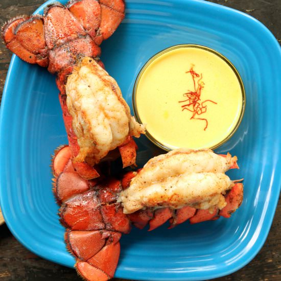 Lobster Tails & Saffron Aioli