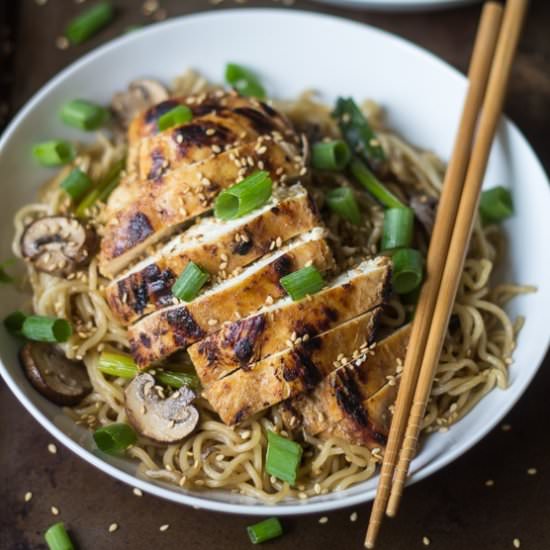 Ginger Chicken with Sesame Noodles