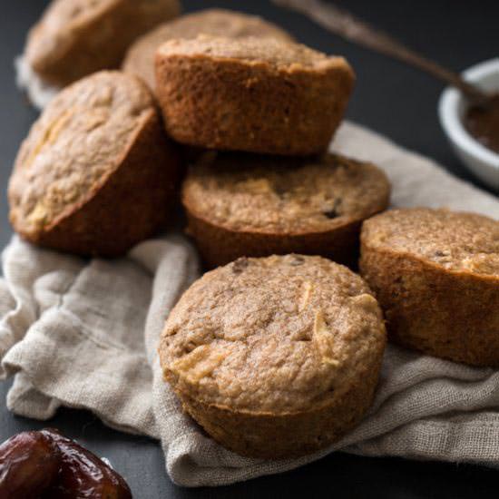 Apple-Date Oat Bran Muffins