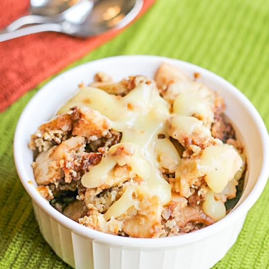 Apple Crisp & Warm Vanilla Sauce