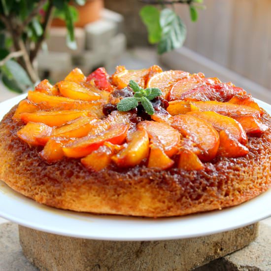 Nectarine and Plum PiKe (Pie+Cake)