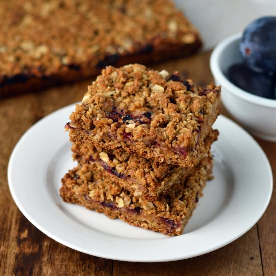 Plum Crumble Bars