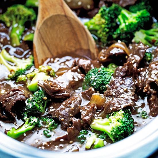 Slow Cooker Broccoli and Beef