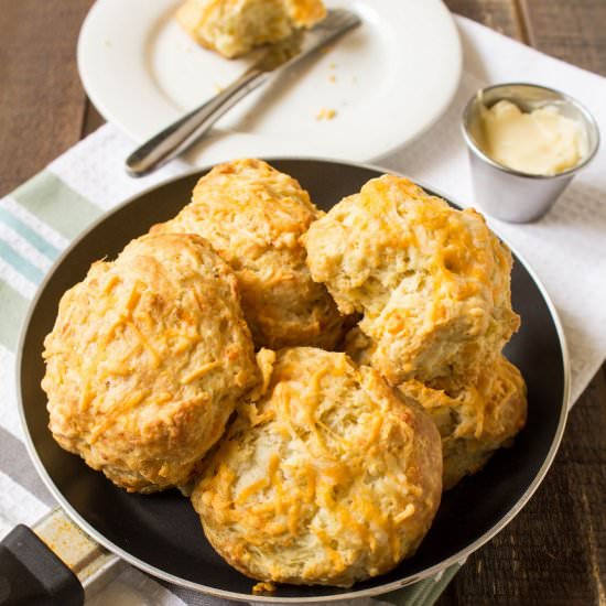 Cheddar Biscuits with Honey Butter