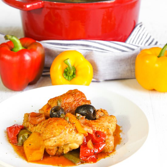Italian Chicken Stew with Peppers