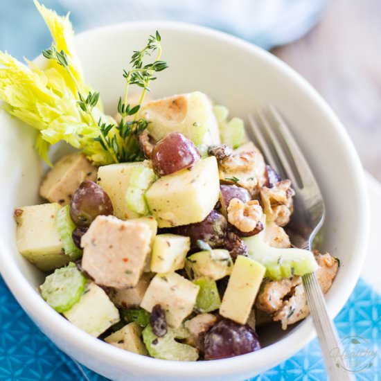 Waldorf Salad with Yogurt Dressing